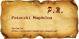 Potoczki Magdolna névjegykártya